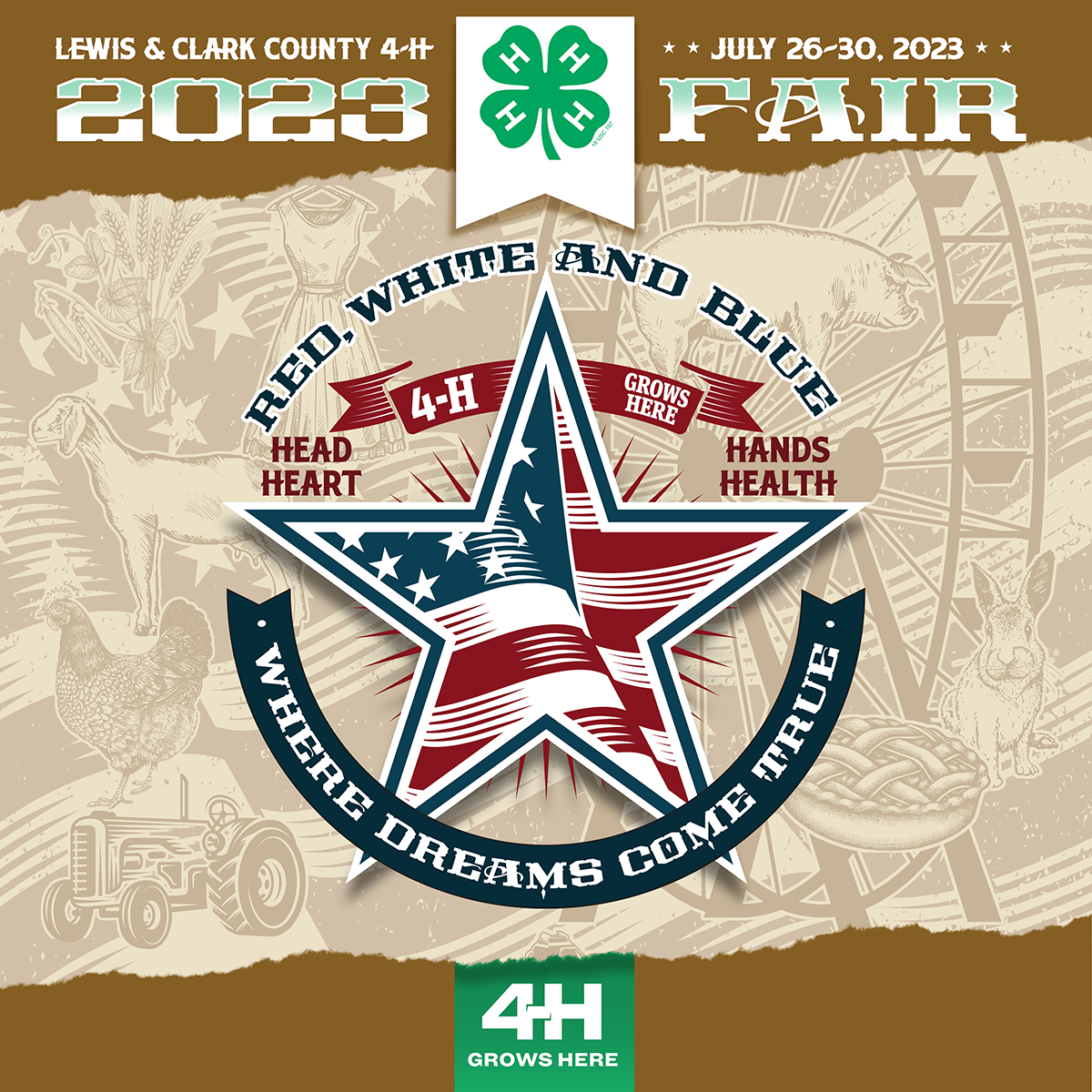2023 Lewis & Clark County 4-H Fair Logo